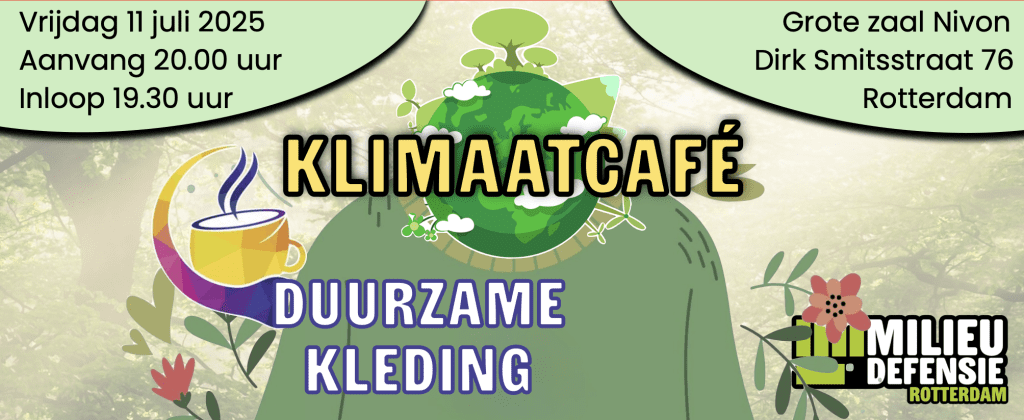 Klimaatcafé over duurzame kleding