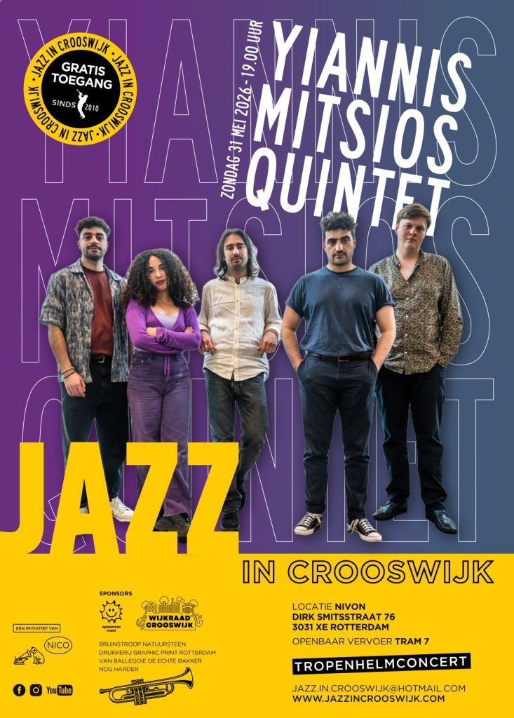 Jazz in Crooswijk: Yiannis Mitsios Quintet